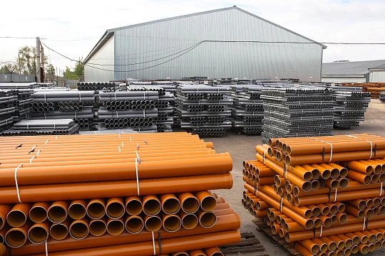 Оптовая продажа оранжевых пластиковых труб собственного производства